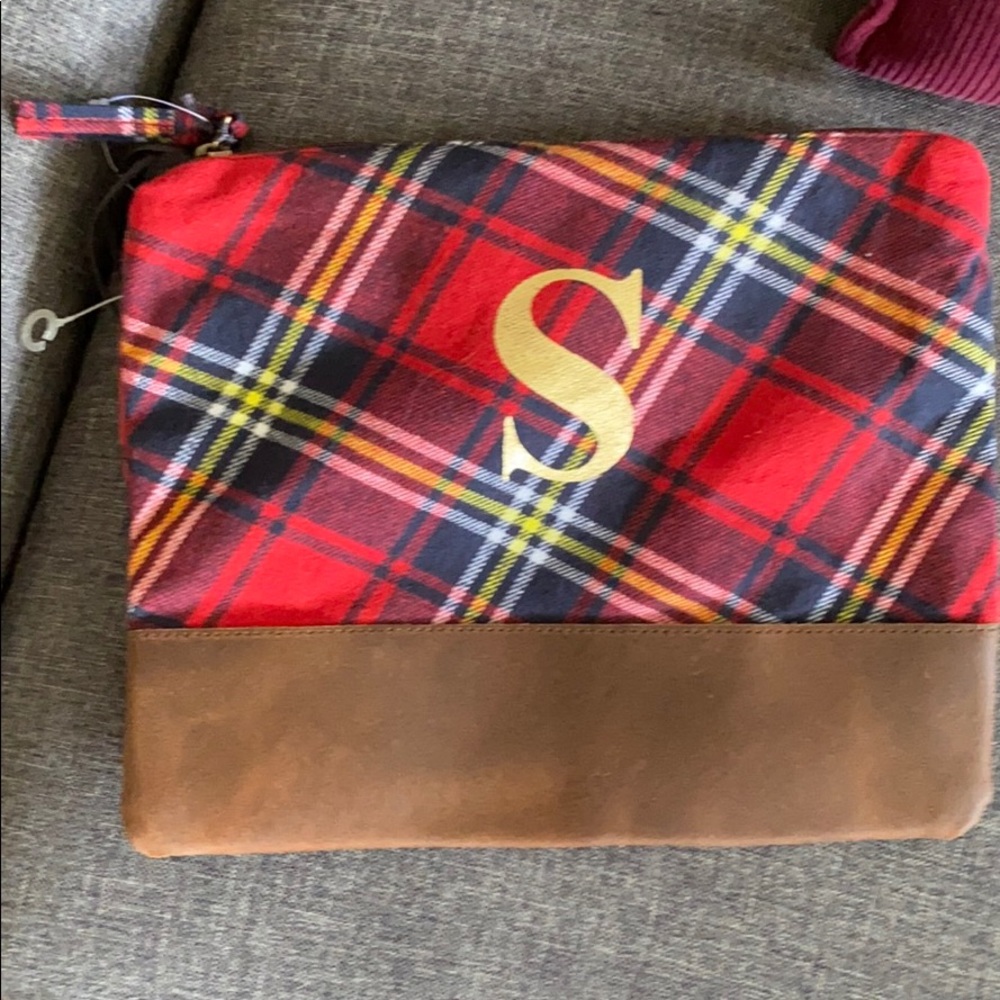 Max studio cosmetic toiletry Bag 10” x 9”